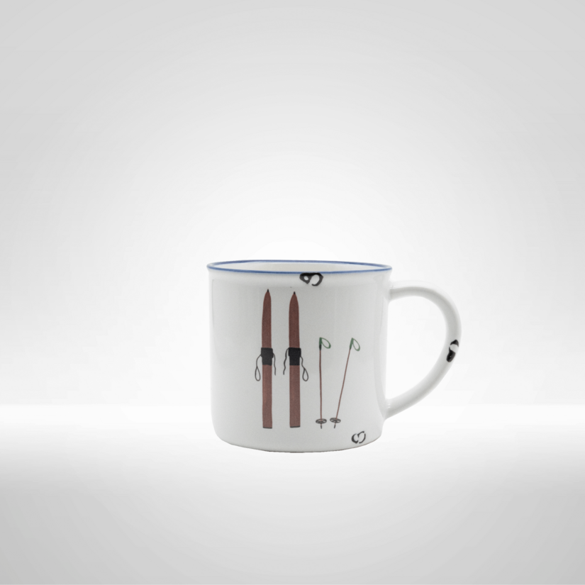 Kitzshop Keramiktasse Motiv Ski