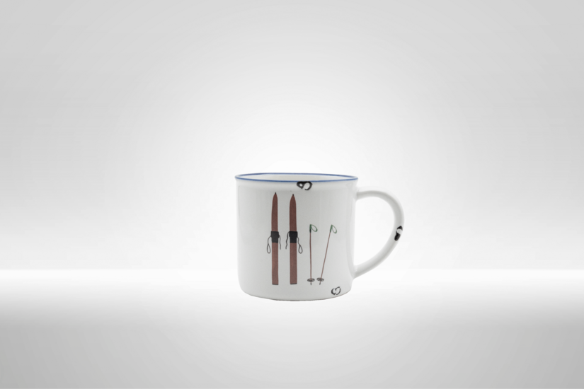 Kitzshop Keramiktasse Motiv Ski