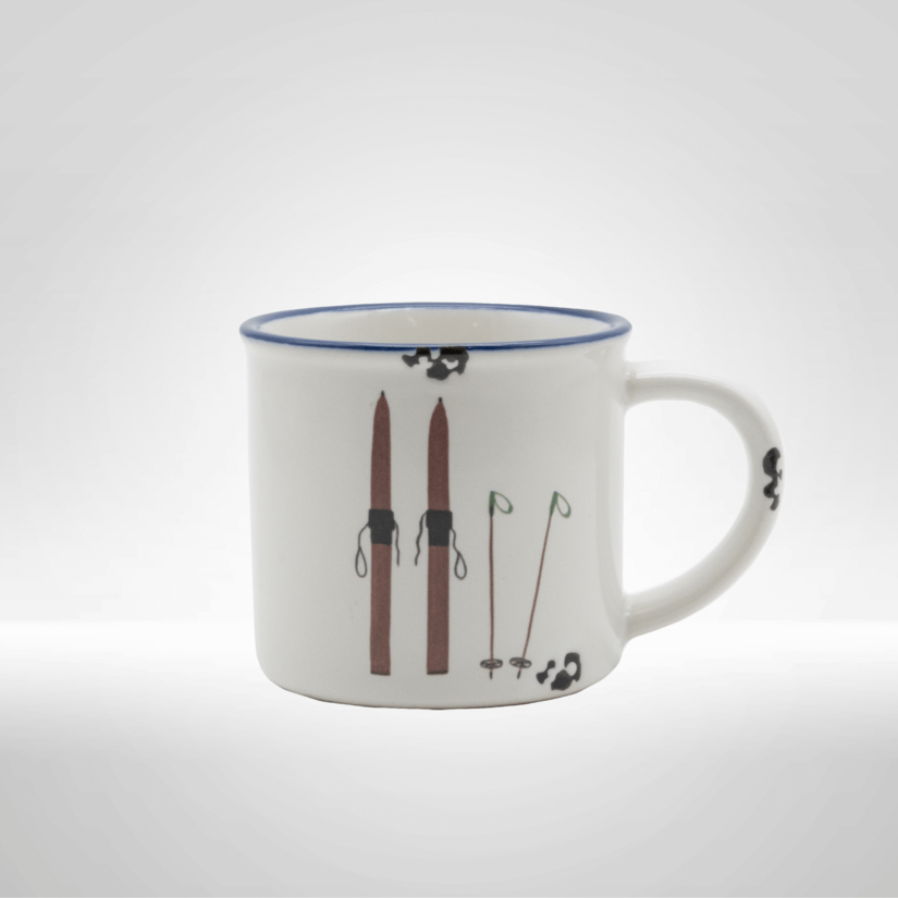 Kitzshop Keramiktasse Motiv Ski