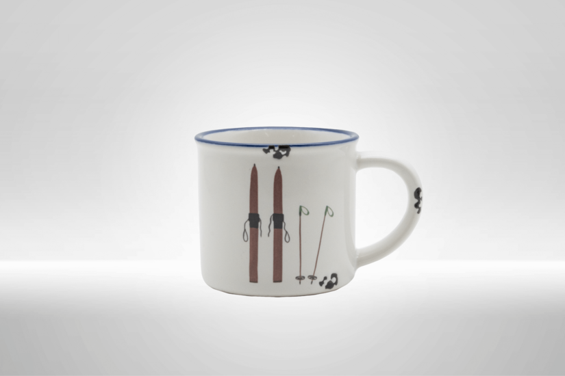Kitzshop Keramiktasse Motiv Ski