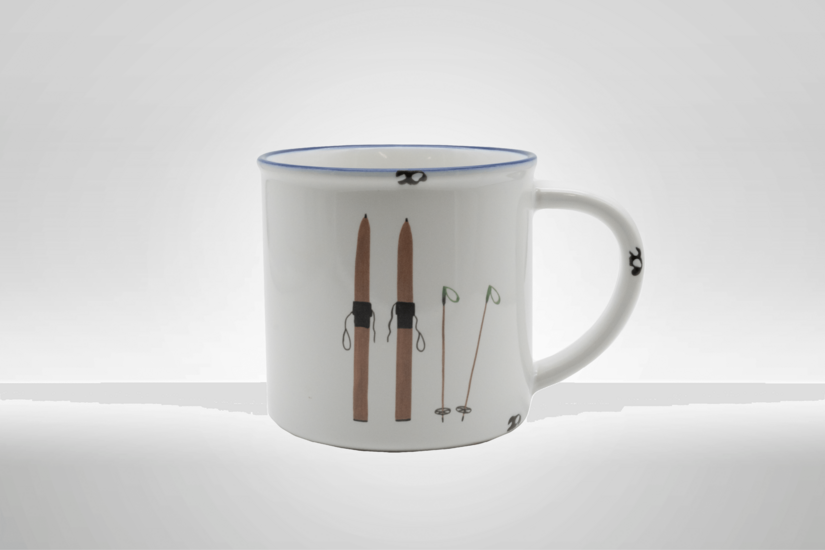 Kitzshop Keramiktasse Motiv Ski