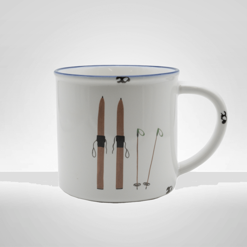 Kitzshop Keramiktasse Motiv Ski
