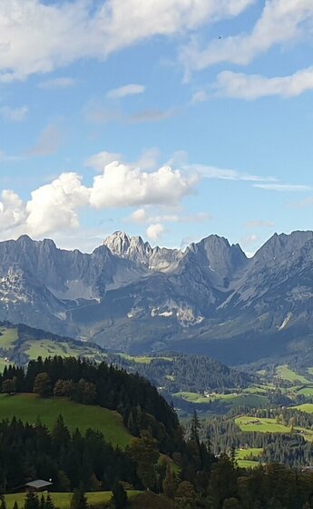 Wilder Kaiser Ausblick von Kitzbühel