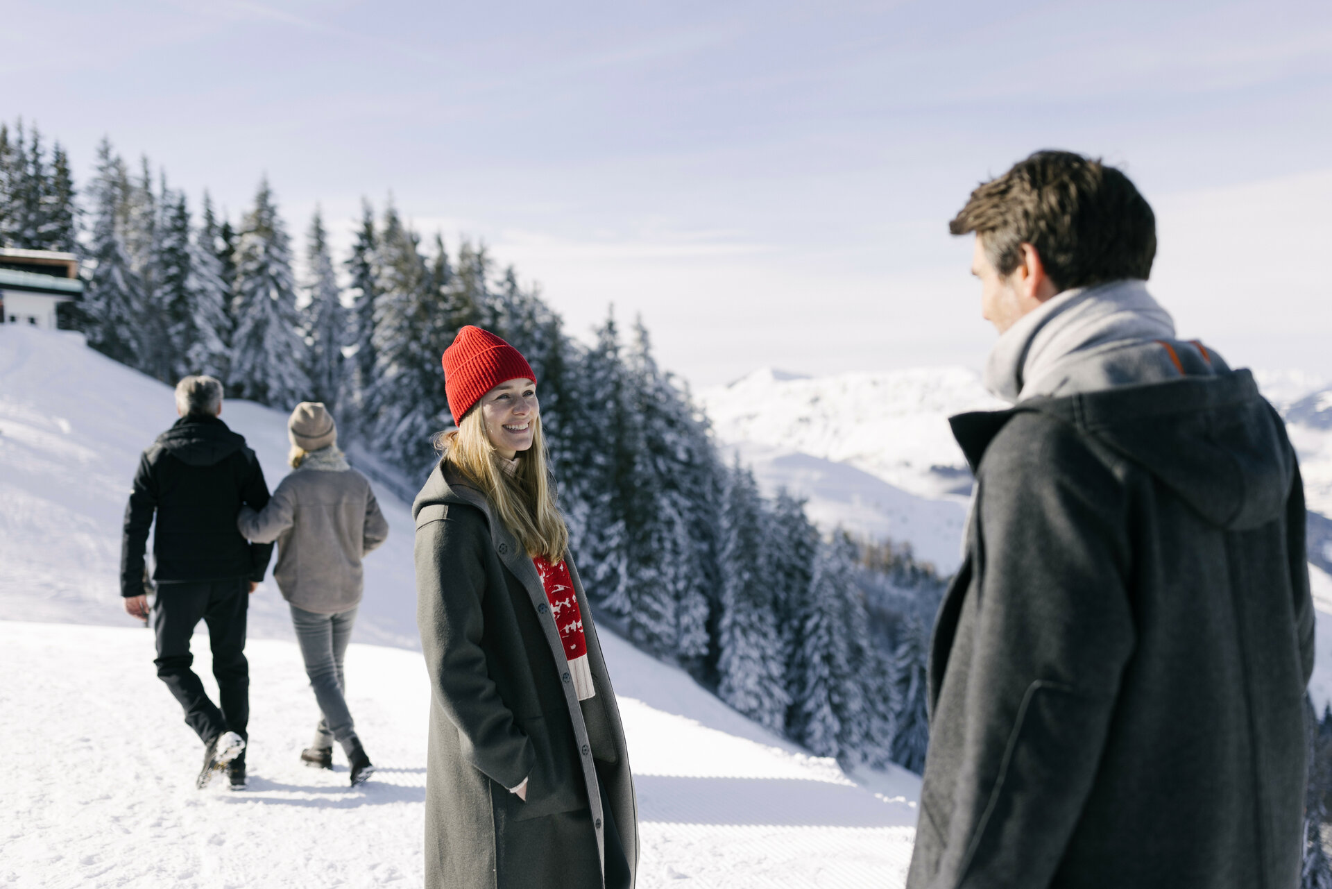 Winter hiking without snowshoes in Kitzbühel