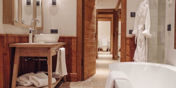 Penthouse Lodge Private Spa Badezimmer