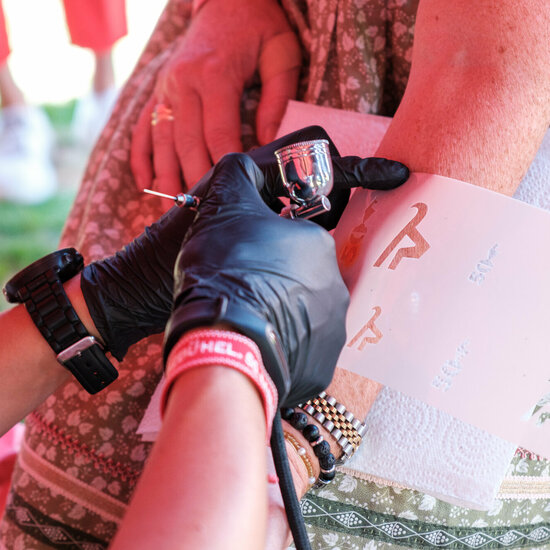 50. Jahre Stammgästetreffen Kitzbühel - Airbrush-Tattoos