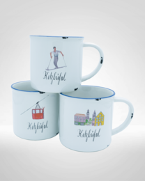 Hand-painted Kitzbühel mug