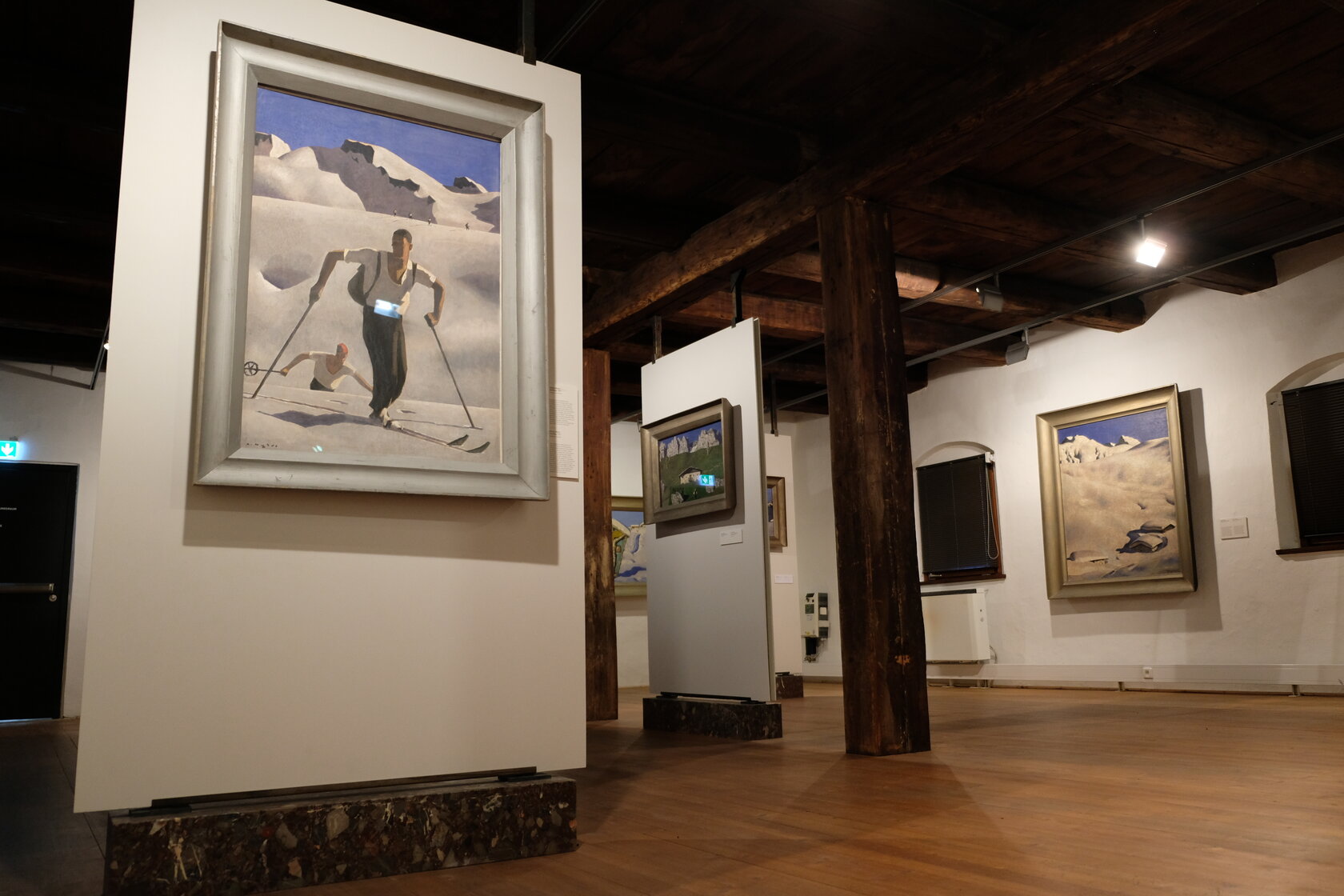 A room at the Kitzbühel Museum featuring works by Alfons Walde