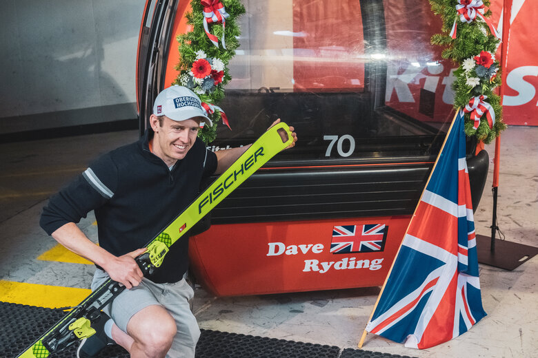 Dave Ryding Gondelübergabe 
