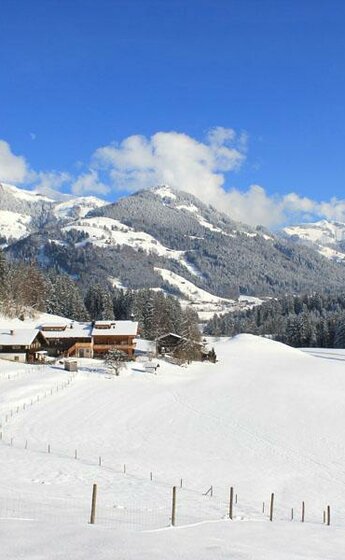 Im Winter mit Blick auf das Horn