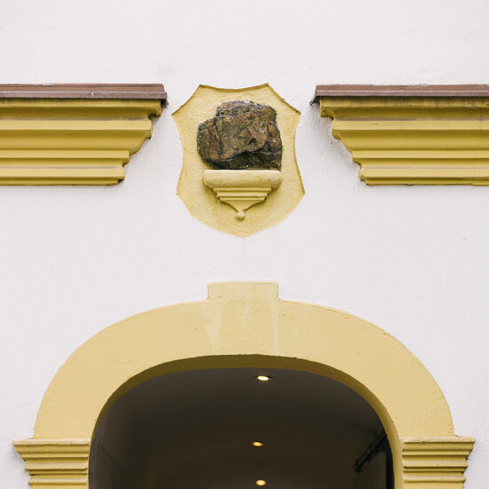 Part of the façade of Kitzbühel Museum