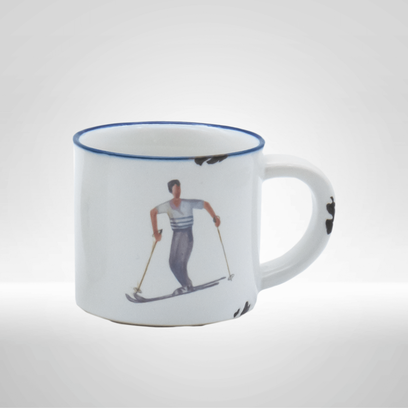 Kitzshop Espressotasse Skifahrer