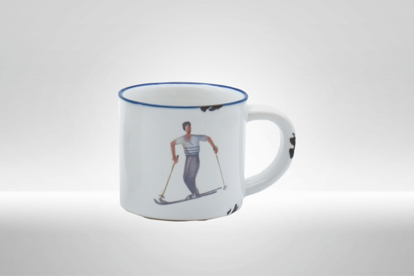 Kitzshop Espressotasse Skifahrer