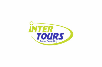 Logo von Inter Tours Travel Consulting in Grün und Blau auf weißem Hintergrund.