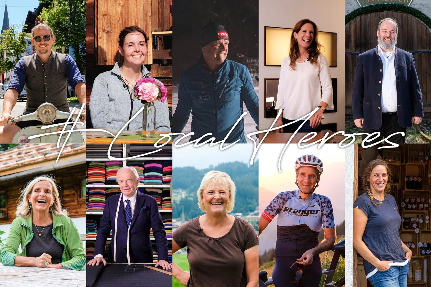 Local Heroes in Kitzbühel Collage aller Heroes